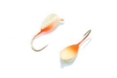 Мормышка вольфрамовая Нимфа c люминофором 4мм (оранжевая)
