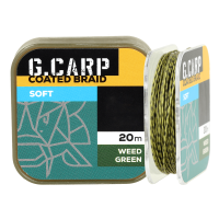 Поводочный материал  в оплетке GC G.Carp Coated Braid Soft 20м 35lb Weed Green