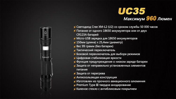 Ліхтар Fenix UC35 XM-L2 (U2)