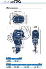Човновий мотор Tohatsu MD75C2 EPTOL