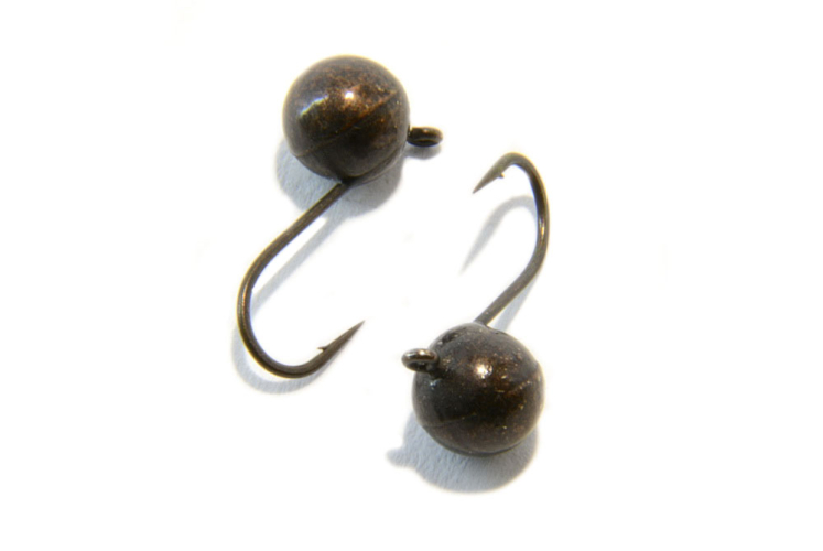 Мормышка вольфрамовая Шар с ушком 5мм (Чёрный)