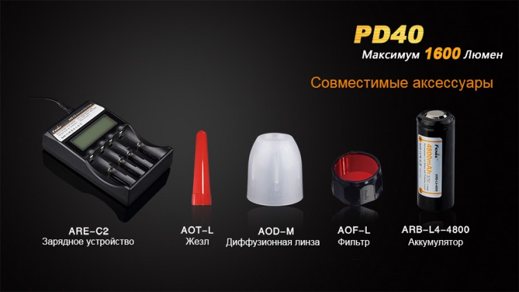 Ліхтар Fenix PD40 Cree MT-G2
