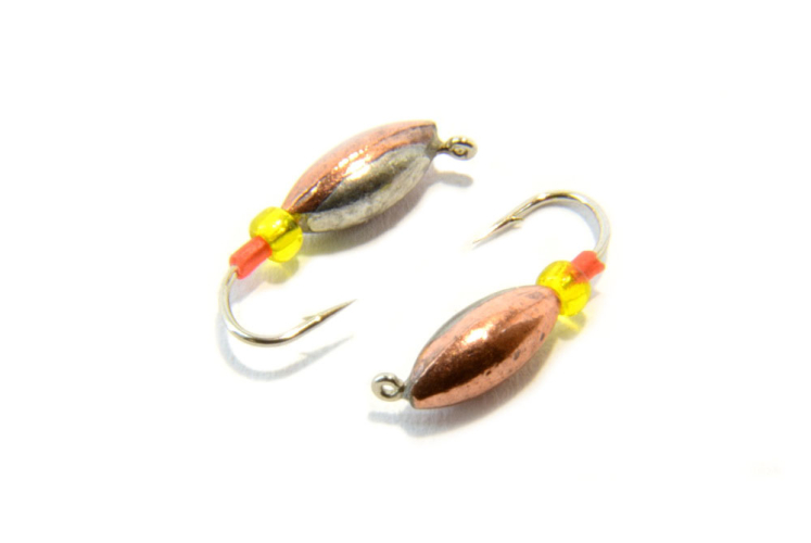 Мормышка вольфрамовая Семечка с петелькой 3.5мм (медь)