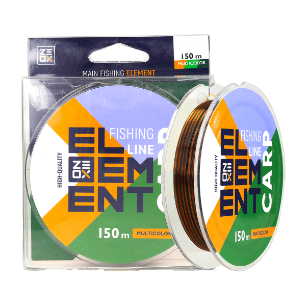 Волосінь ZEOX Element Carp Line 150м Multicolor 0.309мм