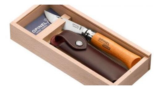 Нож Opinel 8 VRN с чехлом в пенале