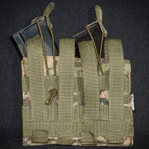 Подсумок двойной под рожки Kirasa пиксель (Арт.KI222)