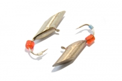 Блешня вольфрамова Кастмастер з вушком 3мм (срібло)