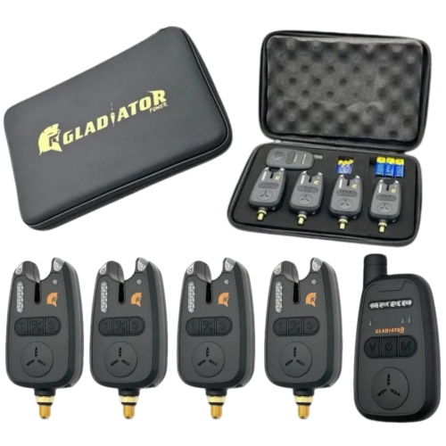 Набір сигналізаторів GLADIATOR RF298 4+1 Black з пейджером