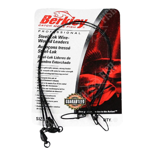 Поводок Berkley Mc Mahon Steelon Wire-Wound Black (3шт/упак)