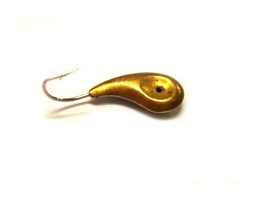 Мормышка свинцовая "глазок полумес" (золото)