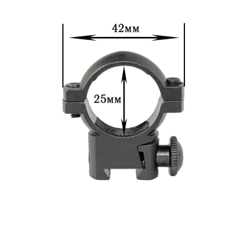 Крепление на оружие для фонаря 25-Z (планка Вивера 11 мм)