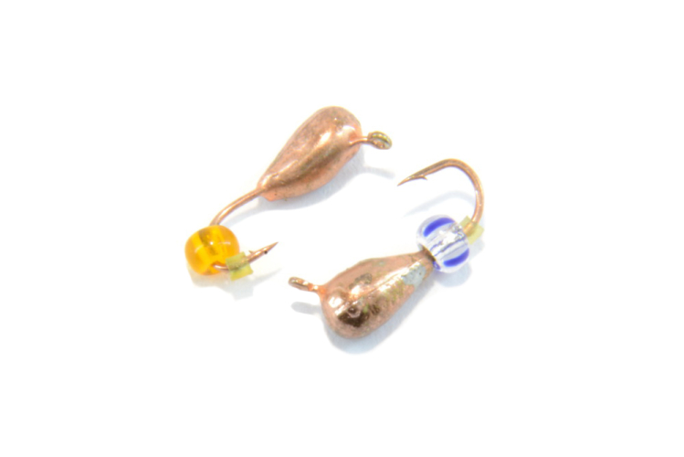 Блешня вольфрамова Крапля з вушком 3мм (Мідь)