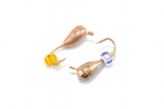 Мормышка вольфрамовая Капля с ушком 3мм (Медь)