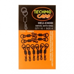 Технокарп Вертлюг быстросъемный для вертолетного монтажа с кольцом &quot;Heli-Chod swivel with ring&quot;