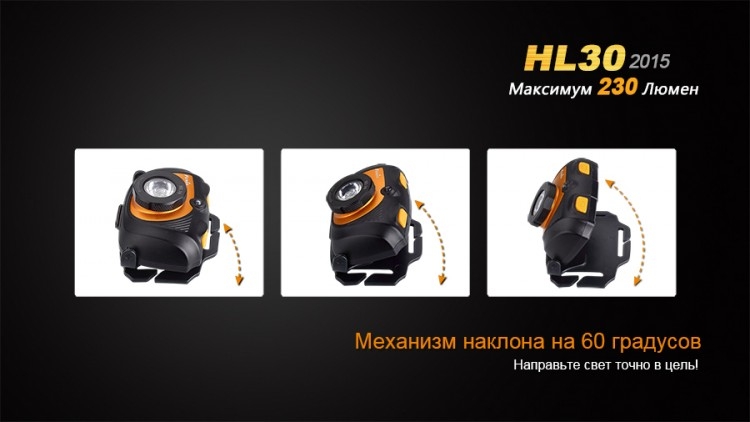 Налобный фонарь Fenix HL30 (2015) Cree XP-G2 R5