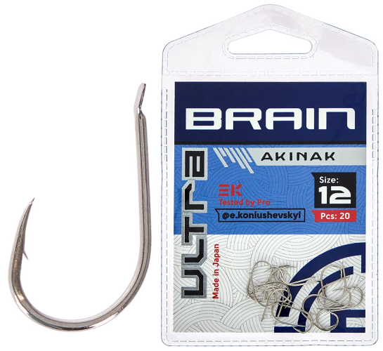 Крючок Brain Ultra Akinak #12 (20шт/уп)
