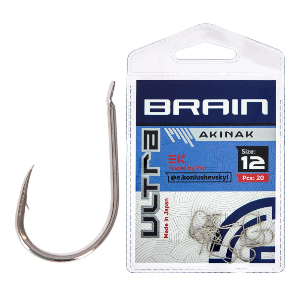 Крючок Brain Ultra Akinak #12 (20шт/уп)