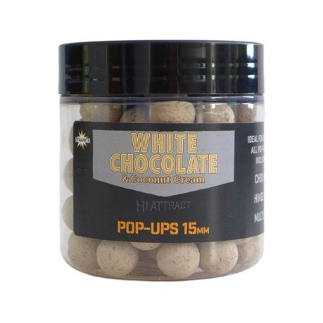 Бойлы Dynamite Baits White Chocolate & Coconut Cream Pop-Ups 15мм/100г