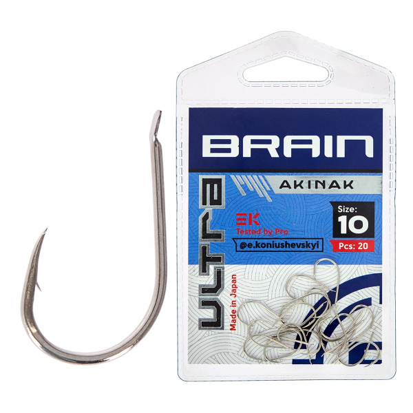 Крючок Brain Ultra Akinak #10 (20шт/уп)
