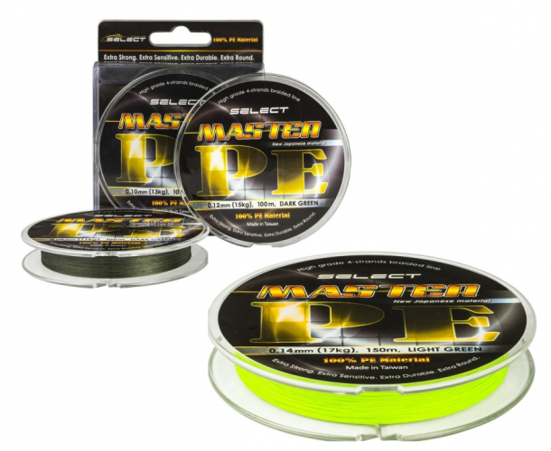 Шнур Select Master PE 150м салатовый  