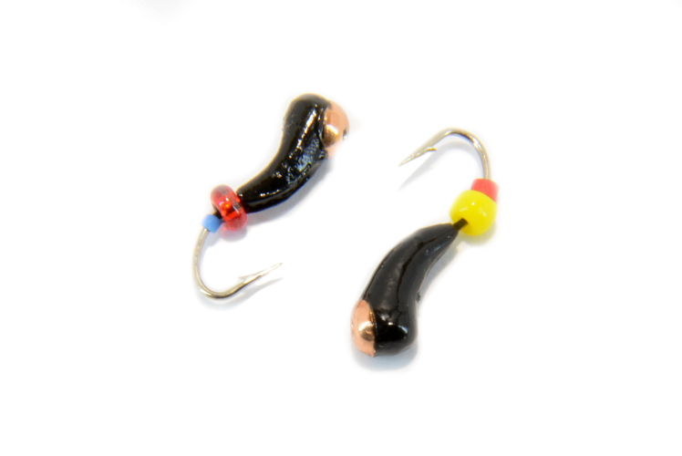 Мормышка вольфрамовая "Уралочка перевёртыш" 2.5мм (медь)