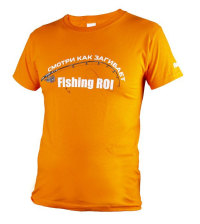 Футболка Fishing ROI TV оранжевая