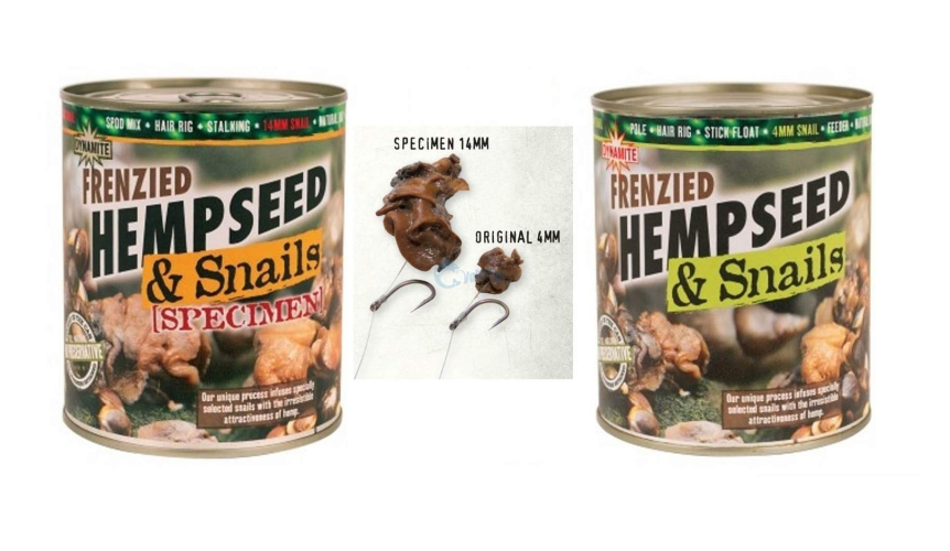 Прикормка Dynamite Baits Frenzied Hempseed & Snails 700г