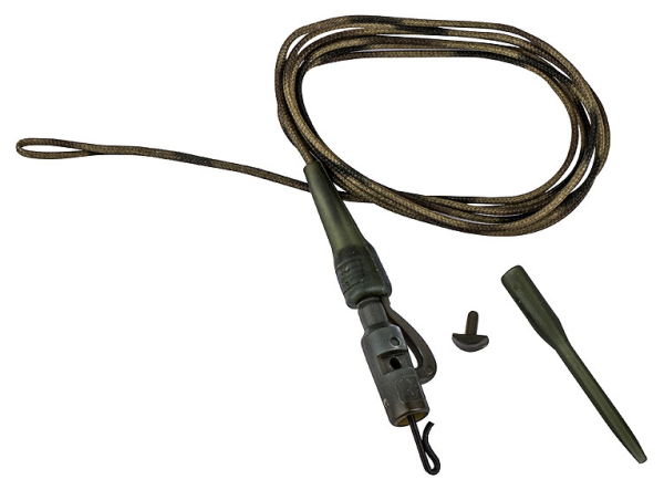 Оснастка карповая Prologic Safety Clip QC Swivel Metal Core Leader 80см 45 lbs 3шт