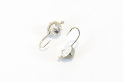 Мормышка вольфрамовая «Круглая» с петелькой и кристаллом Swarovski