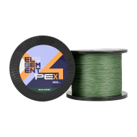 Шнур ZEOX Element PE X4 Moss Green 1000м #1.0