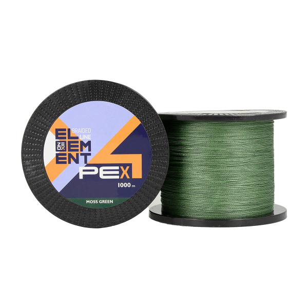 Шнур ZEOX Element PE X4 Moss Green 1000м #1.0