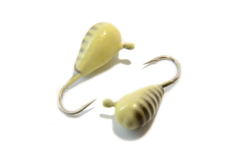 Мормышка вольфрамовая Капля крашененая 5мм (фосфор)