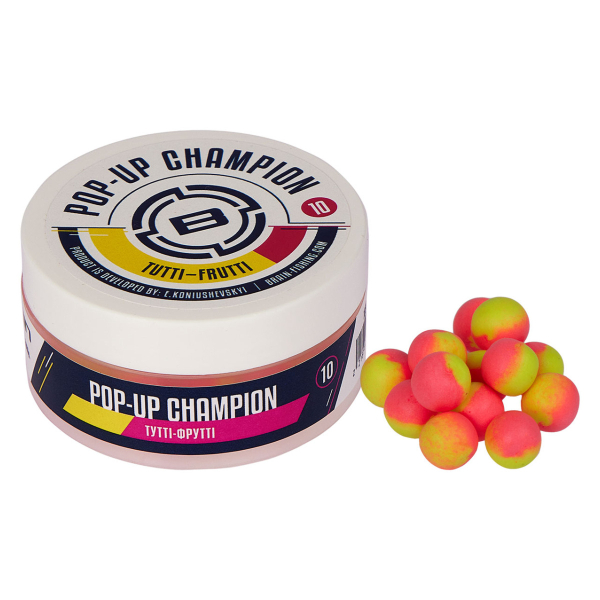 Бойлы Brain Champion Pop-Up Tutti- Frutti (тутти-фрутти) 10mm 34g