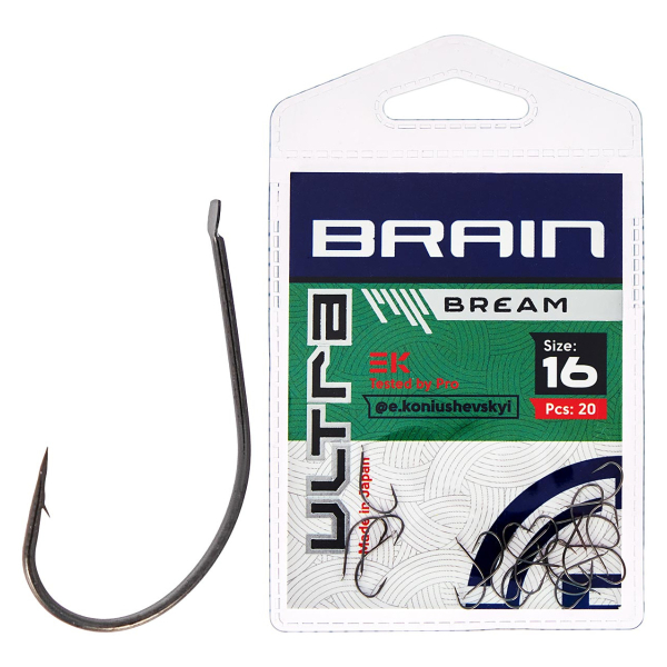 Крючок Brain Ultra Bream #16 (20шт/уп)