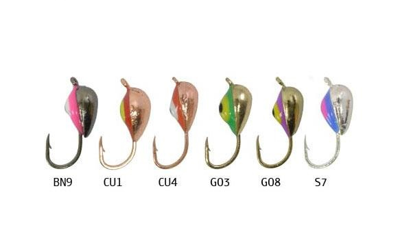 Блешня вольфрамова Fishing ROI Клоп з вушком фарбування 4mm