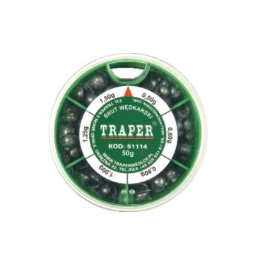 Набір вантажів дробу Traper 0.5-1.5г (50г)