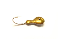 Мормишка Mustad крапля подвійна (Золото)