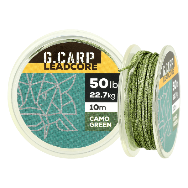 Лидкор без свинца G.Carp Corefree 10м 50lb Caмo Green