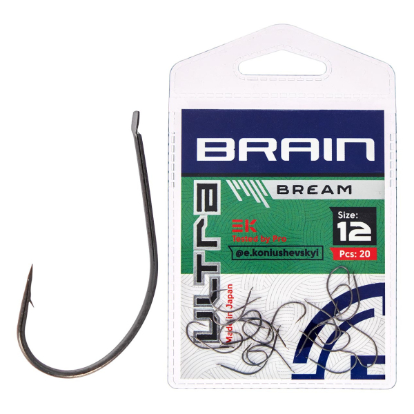 Крючок Brain Ultra Bream #12 (20шт/уп)