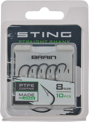 Крючок Brain Sting Straight Shank #8 (10 шт/уп)