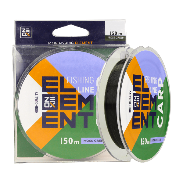 Волосінь ZEOX Element Carp Line 150м Moss Green 0.256мм