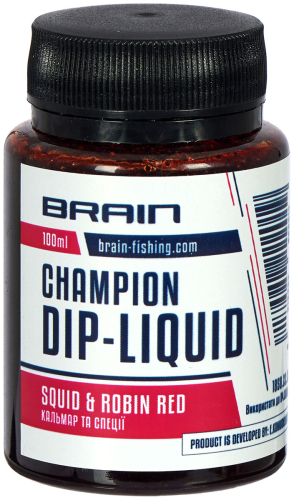 Дип-ликвид Brain Champion Squid & Robin Red (кальмар+специя) 100ml