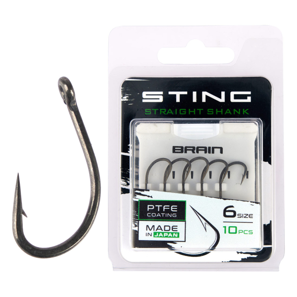 Гачок Brain Sting Straight Shank #6 (10 шт/уп)