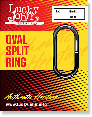 Кільце заводне Lucky John Oval Split Ring