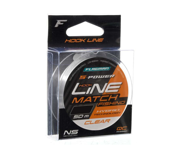 Леска Flagman S-Power Hook Line New Clear 50м 0.16мм