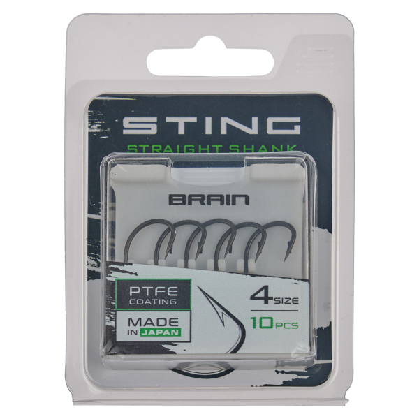 Гачок Brain Sting Straight Shank #4 (10 шт/уп)