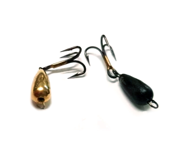 Чортик вольфрамовий з підвісним трійником (чорний)