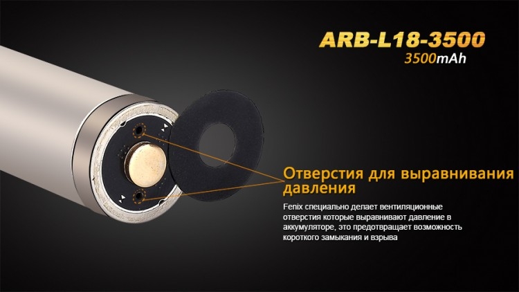 Аккумулятор Fenix ARB-L18-3500 18650 Rechargeable Li-ion Battery