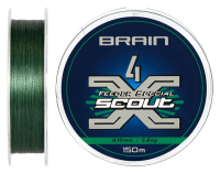 Шнур Brain Scout 4X 150m (deep green) 0.100mm 5.8kg