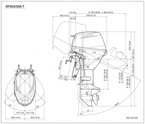 Лодочный мотор Suzuki DF-30ATS